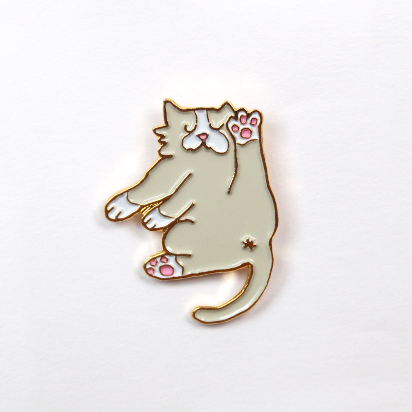 Spilla in metallo - Flexible Cat