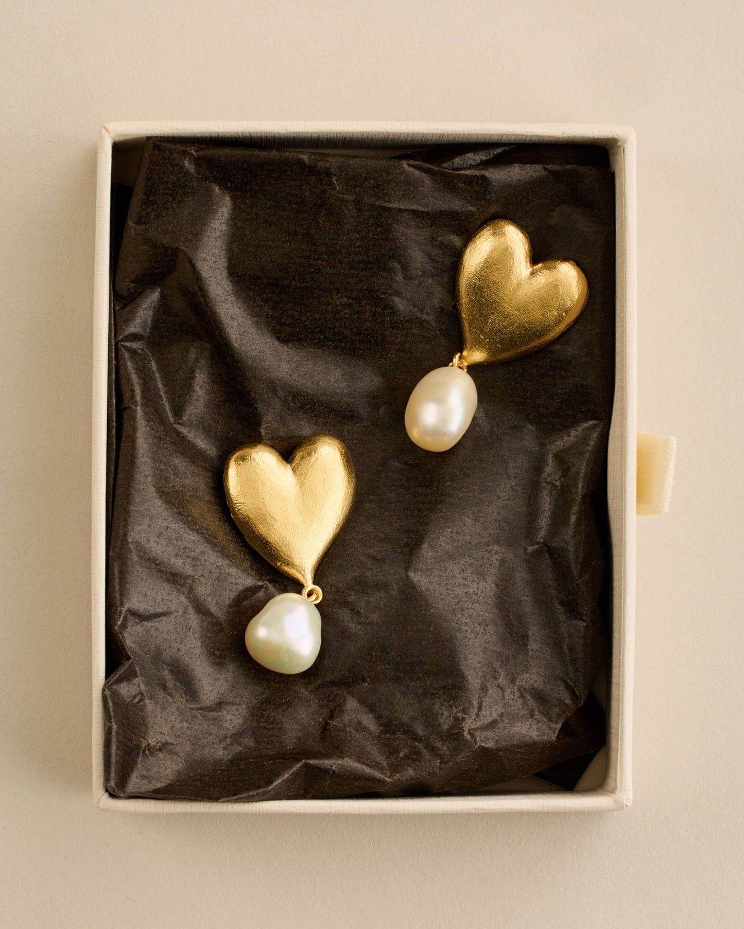 Orecchini Ángel a cuore | Gioielli in oro impermeabili