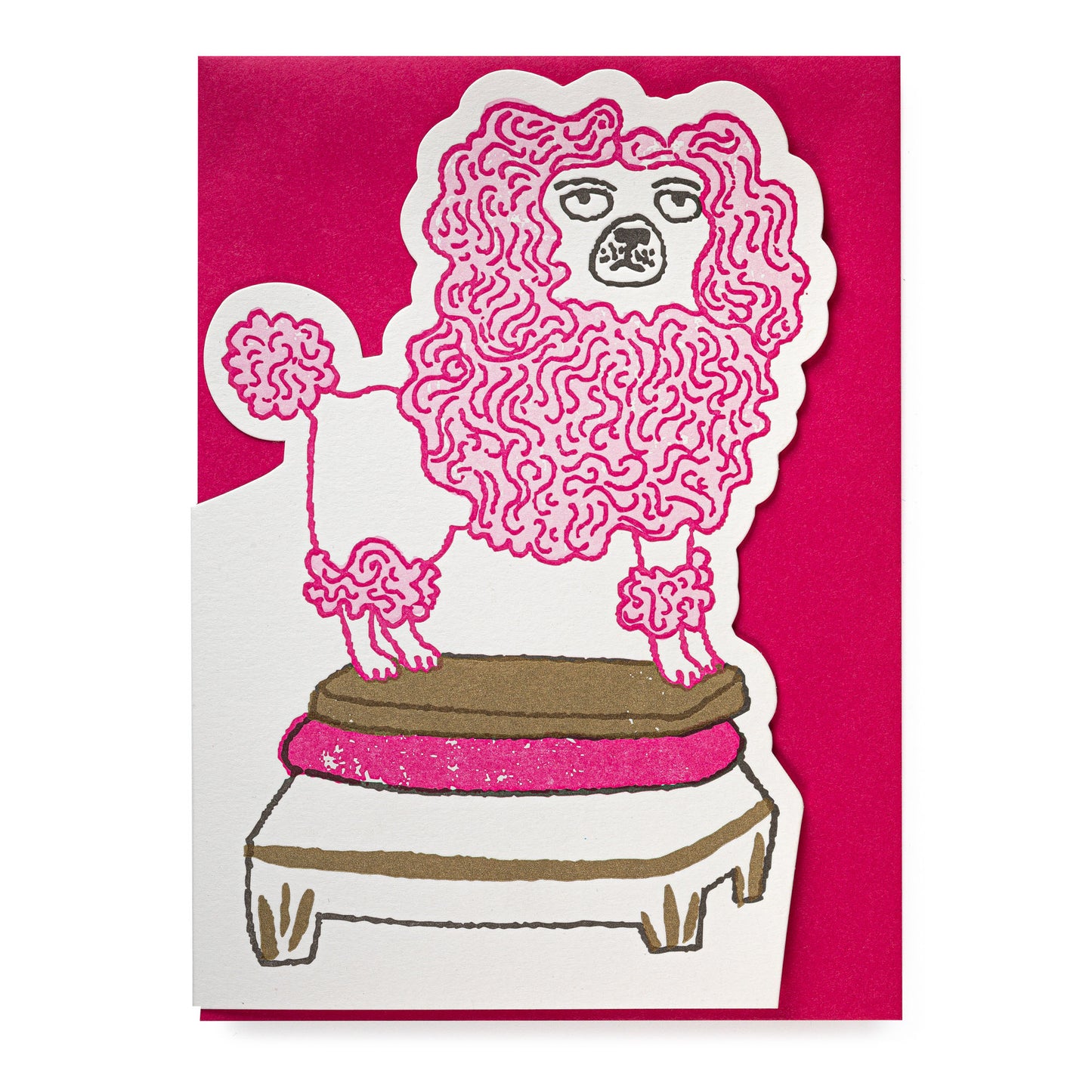 Biglietto d'auguri - Poodle