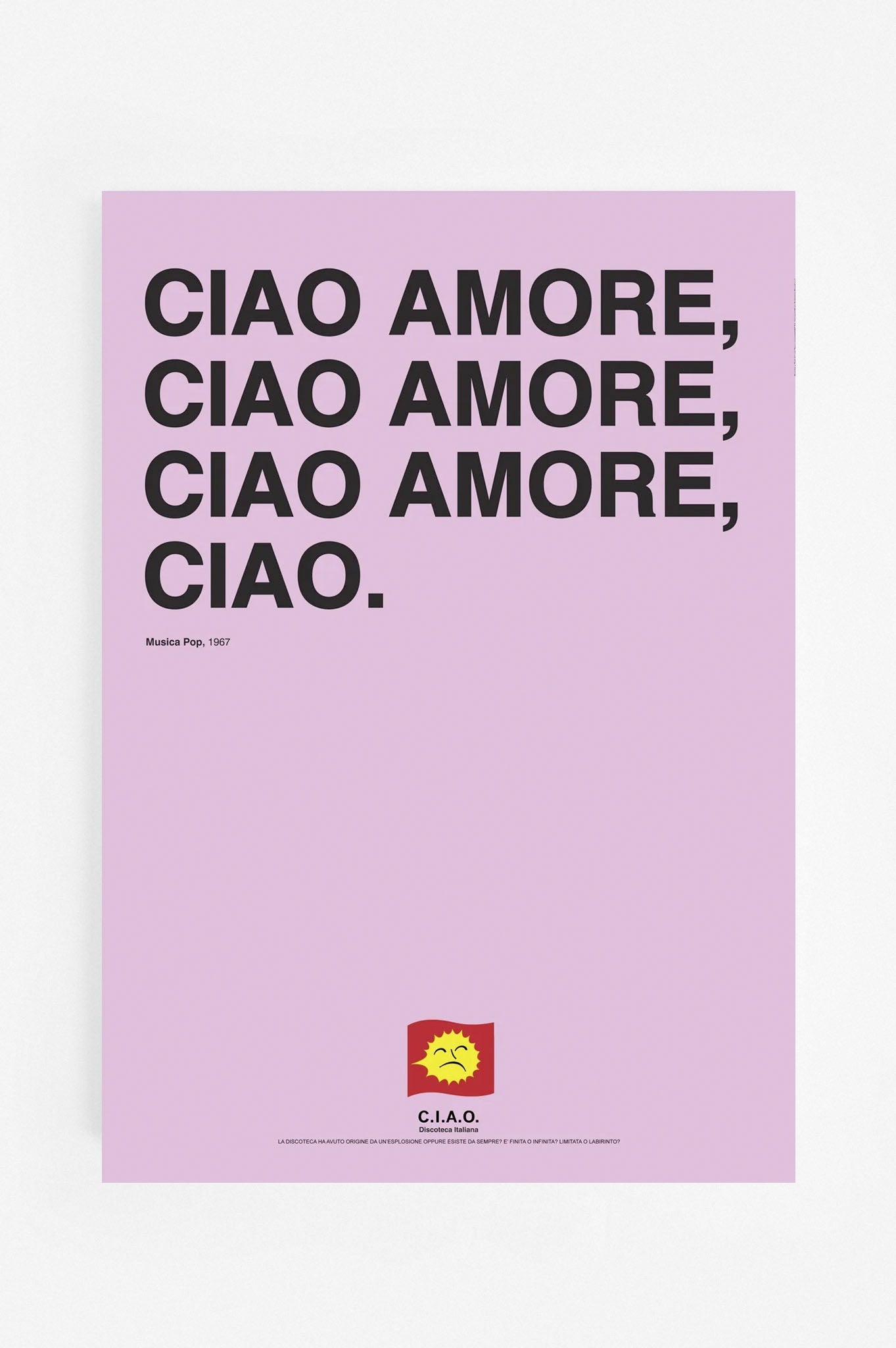 CIAO AMORE CIAO - Luigi Tenco