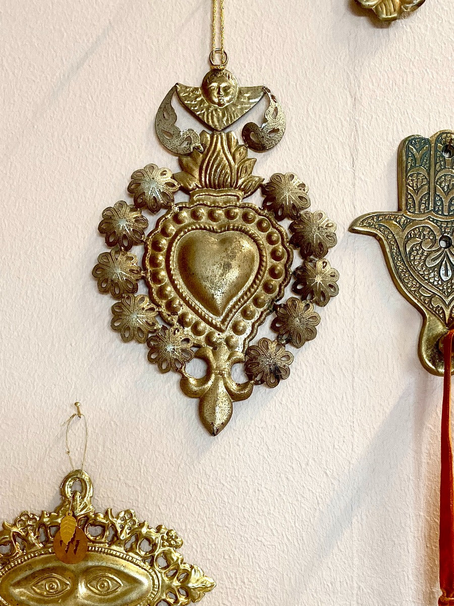 Cuore Sacro in ottone