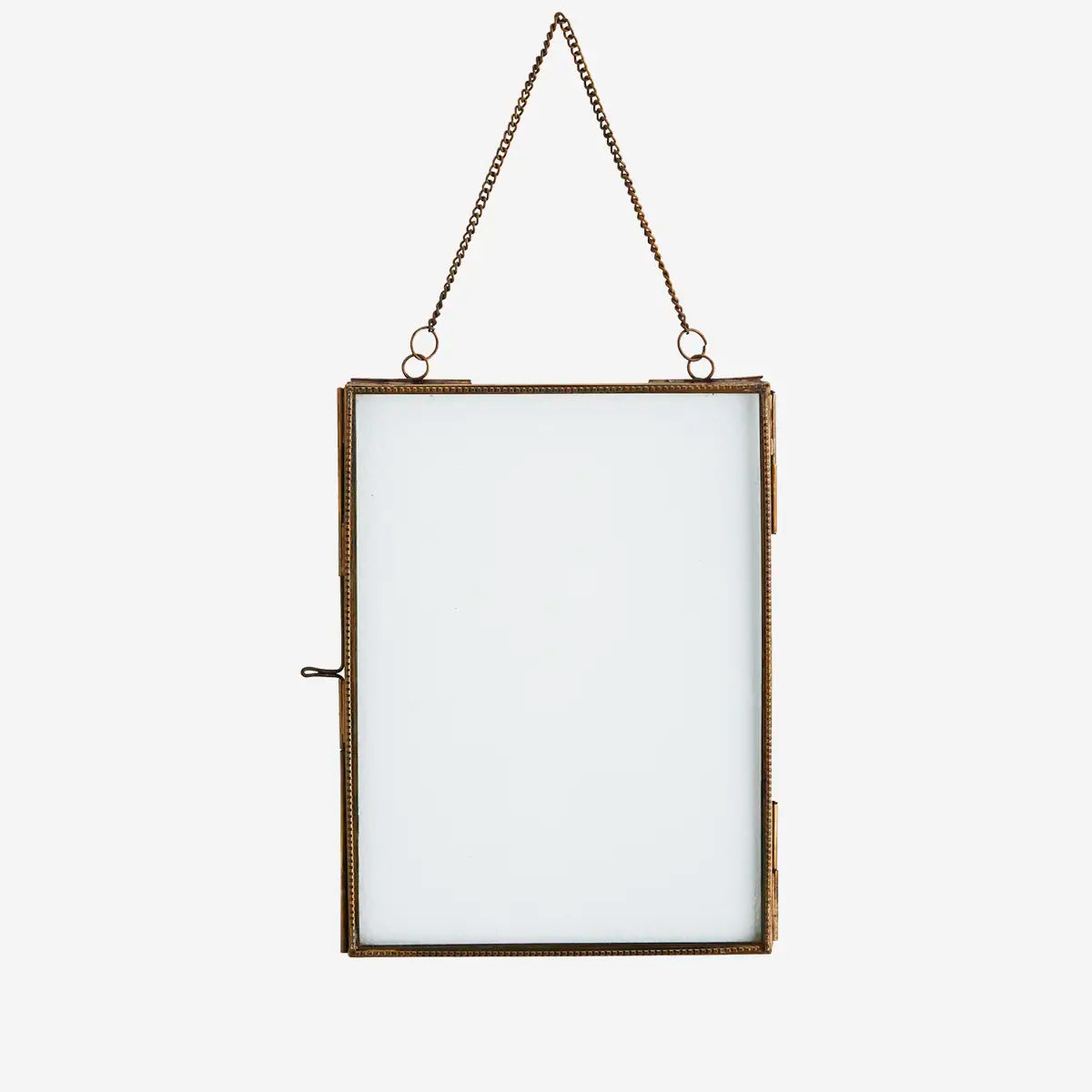 Cornice portafoto con catena ottone - Verticale S