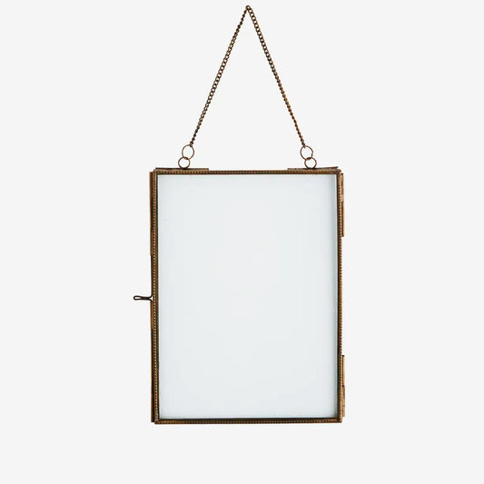 Cornice portafoto con catena ottone - Verticale S