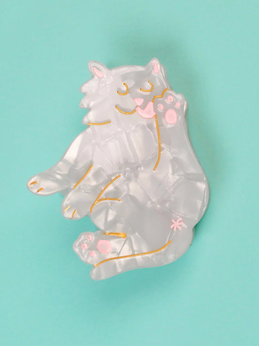 Molletta per i capelli - Gatto Bianco
